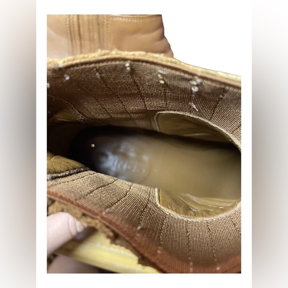 Vince Women’s Eclland Caramel Leather Chelsea Booties Size US 8/EUR 38 - Picture 4 of 6